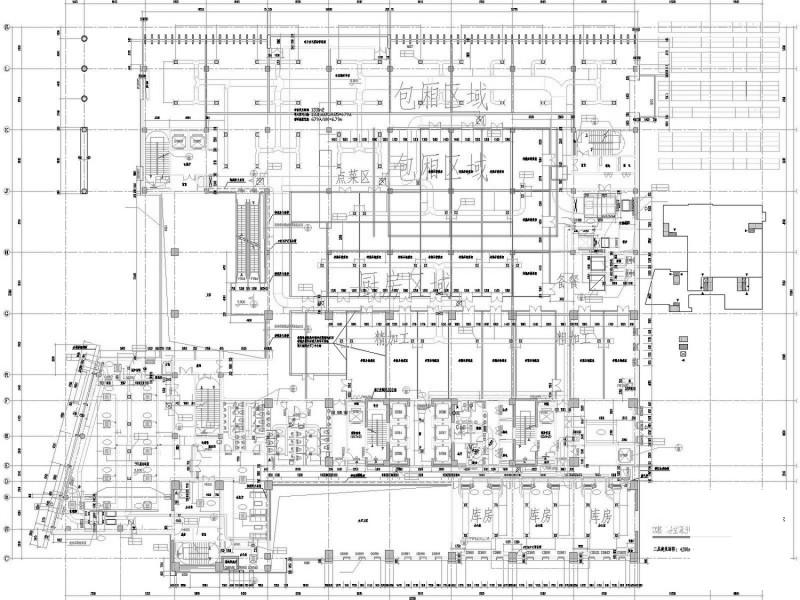 高层办公大楼空调通风及防排烟系统设计CAD施工图纸（人防设计） - 3