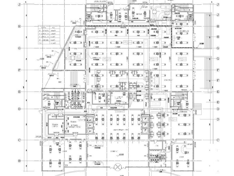 高层办公建筑空调全系统及人防设计CAD施工图纸（清华大学设计） - 1
