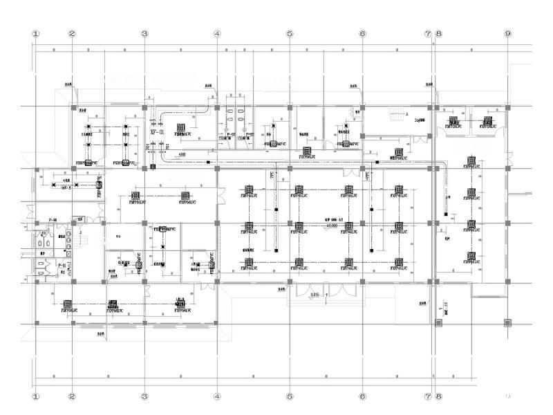 4层技术办公大楼空调通风及防排烟系统设计CAD施工图纸 - 1