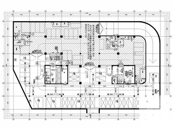 14层办公建筑空调通风及防排烟系统设计CAD施工图纸 - 1