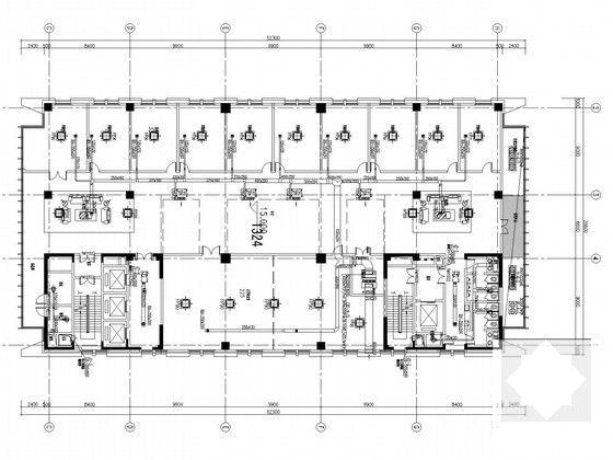 14层办公建筑空调通风及防排烟系统设计CAD施工图纸 - 4