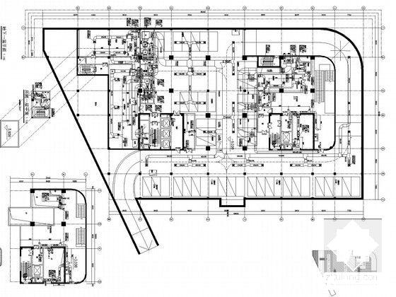 14层办公建筑空调通风及防排烟系统设计CAD施工图纸 - 5