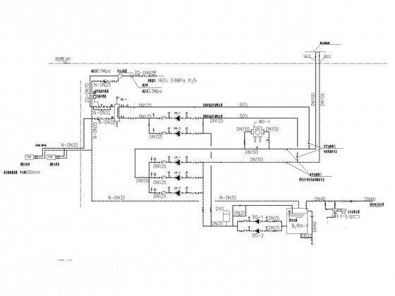 5层办公科研综合楼空调通风及防排烟系统设计CAD施工图纸（采暖设计） - 5