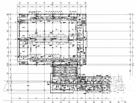 4层办公建筑空调通风及防排烟系统设计CAD施工图纸（大院出品人防设计）(常压燃气热水锅炉) - 3