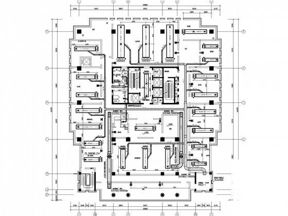 21层办公建筑空调通风系统设计CAD施工图纸（消防设计） - 1