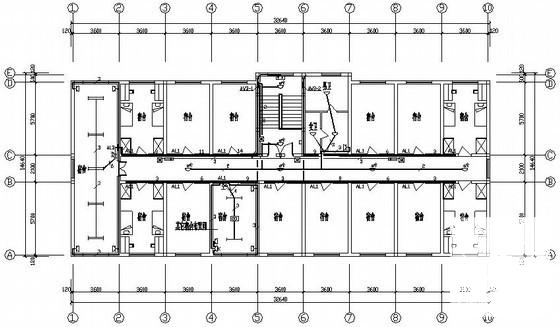 办公楼电气设计CAD施工图纸（三级负荷） - 1