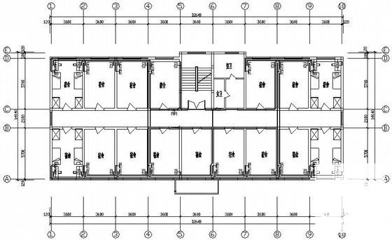办公楼电气设计CAD施工图纸（三级负荷） - 2