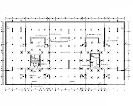 27层商务办公大楼强电系统CAD施工图纸（消防） - 3