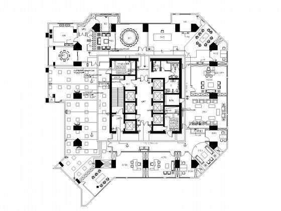 35层办公大厦弱电智能CAD施工图纸（设备清单调试情况）(背景音乐系统) - 1