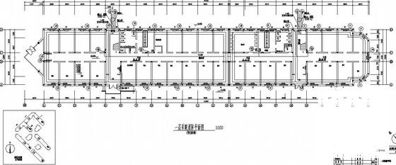 地上6层学校宿舍楼采暖CAD施工图纸 - 1