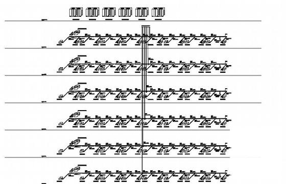 公司地上6层宿舍楼空调CAD图纸 - 2