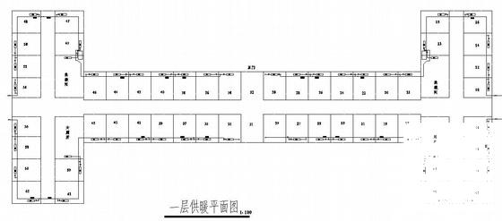 国内学生地上4层宿舍供暖系统改造CAD图纸（31楼） - 1