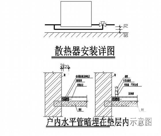 3层计划生育服务站办公楼采暖CAD图纸 - 3