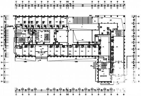 15层办公大楼空调通风CAD施工图纸 - 1