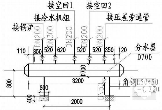 5层办公综合楼空调通风设计CAD施工图纸(风机盘管安装) - 5