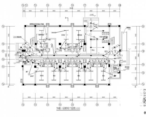 地上7层员工宿舍强弱电CAD施工图纸（人防）(电气设计说明) - 1