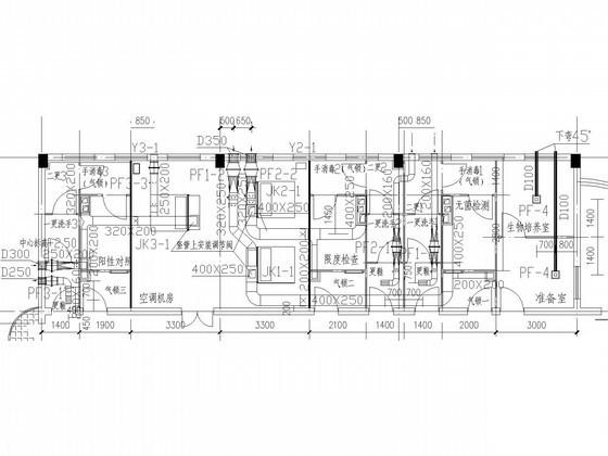 医药仓库及办公质检楼净化空调系统设计CAD施工图纸 - 2