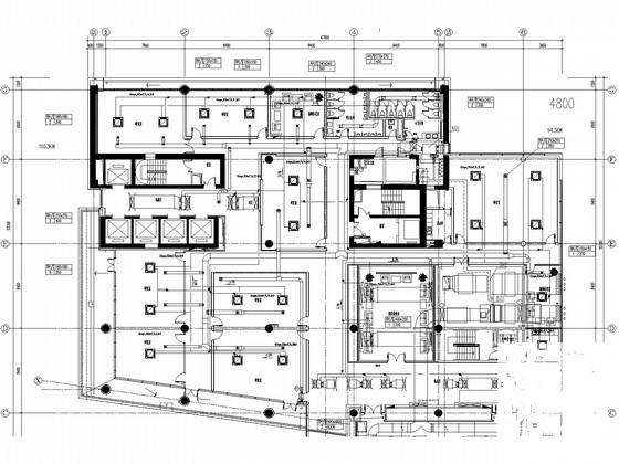 22层甲级办公大楼空调通风设计CAD施工图纸(防排烟系统图) - 1