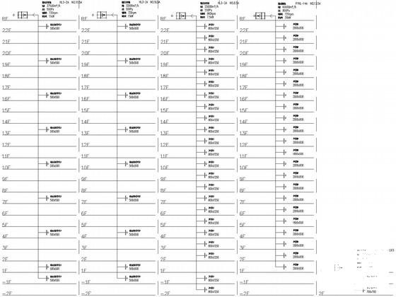 22层甲级办公大楼空调通风设计CAD施工图纸(防排烟系统图) - 2