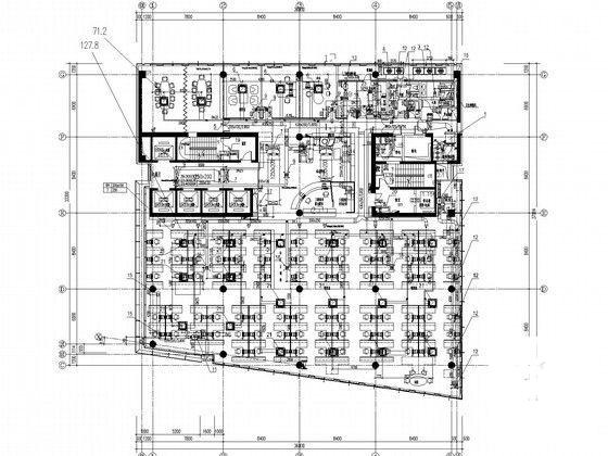 22层甲级办公大楼空调通风设计CAD施工图纸(防排烟系统图) - 5