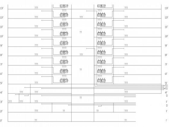 27层办公综合楼空调通风设计CAD施工图纸 - 2