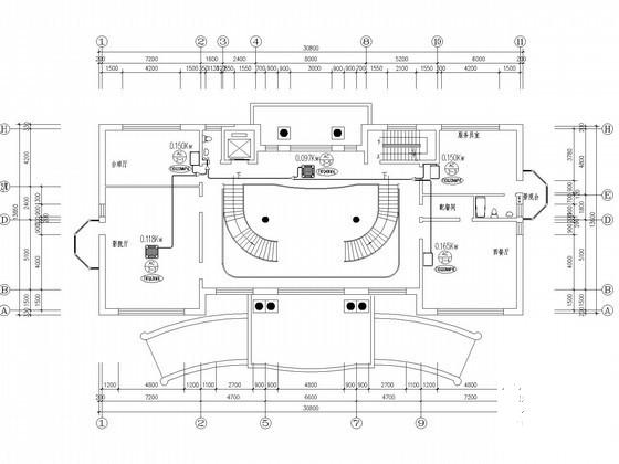 4层办公综合楼VRV空调设计CAD施工图纸 - 1
