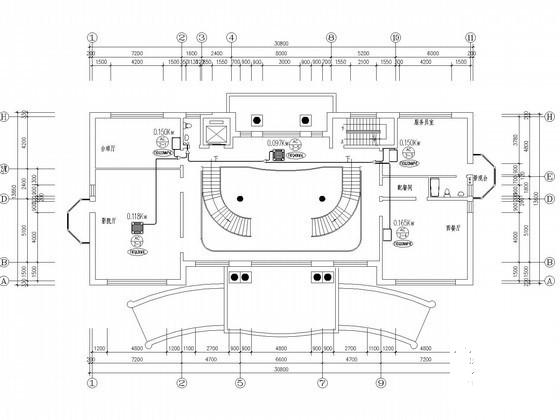4层办公综合楼VRV空调设计CAD施工图纸 - 1