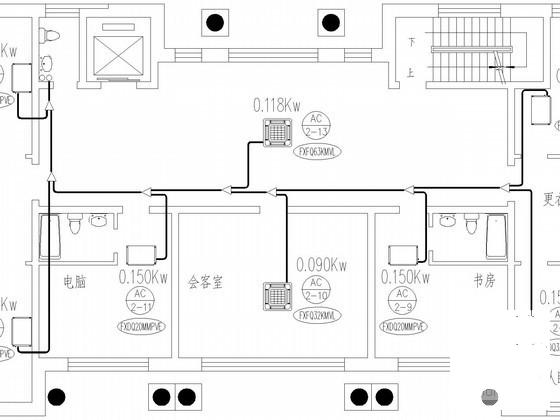 4层办公综合楼VRV空调设计CAD施工图纸 - 2