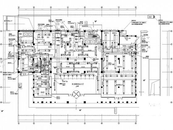 21层市政办公大厦空调通风设计CAD施工图纸(风冷热泵)(水系统流程图) - 1