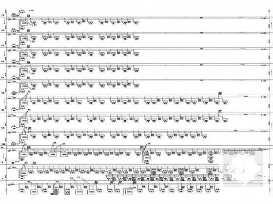 21层市政办公大厦空调通风设计CAD施工图纸(风冷热泵)(水系统流程图) - 5