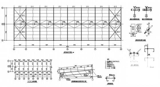14米地上两层钢框架宿舍结构设计方案图纸（8度抗震） - 3