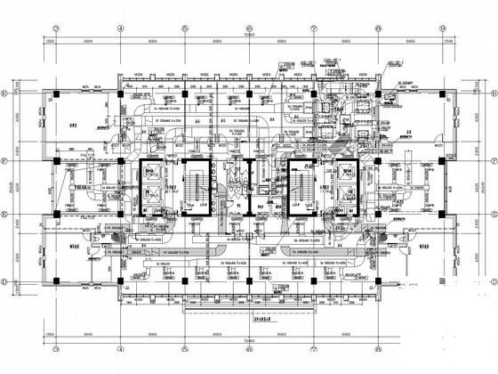 18层高档办公写字楼空调通风设计CAD施工图纸 - 1