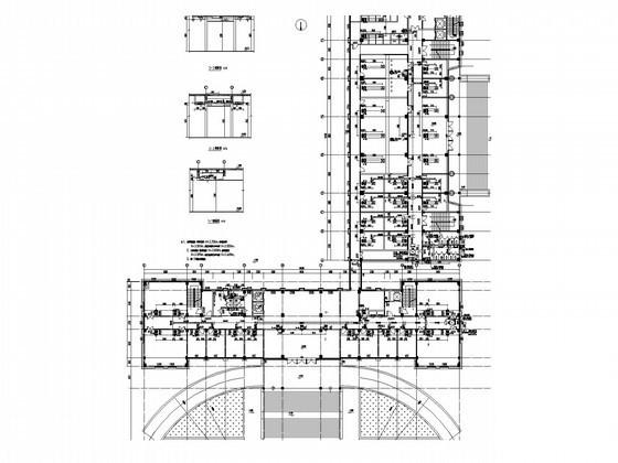 9层办公用楼空调系统及防排烟设计CAD施工图纸 - 1