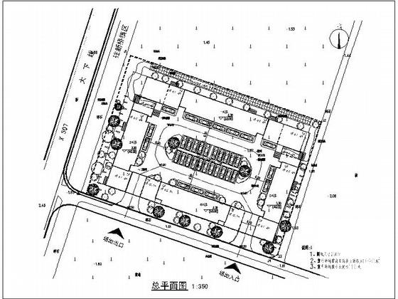 居住区景观设计CAD施工图纸 - 1