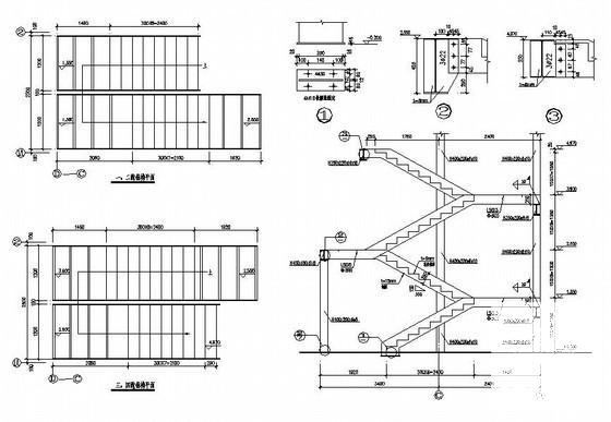 两层钢结构售楼处建筑结构设计图（13页图纸） - 4