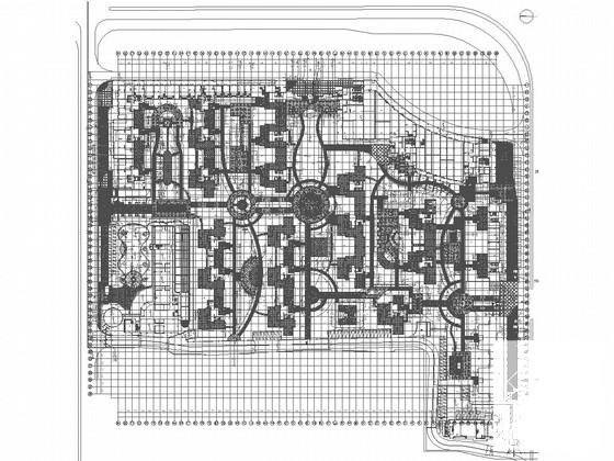 经济实用型居住区景观设计CAD施工图纸 - 1