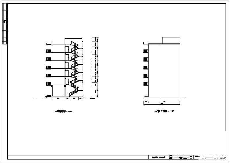 底框结构花园住宅毕业设计方案(部分建筑CAD图纸) - 2