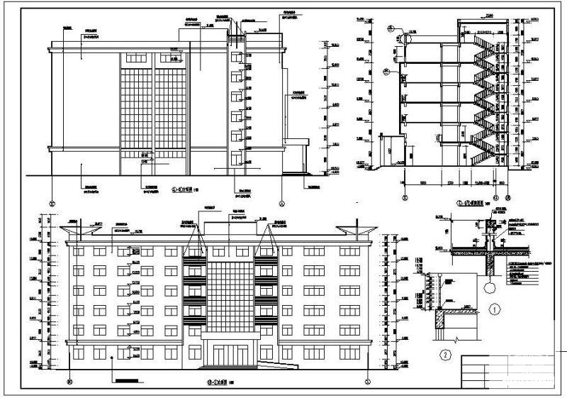 商业办公楼毕业设计方案(建筑结构设计图纸)(竖向荷载作用) - 1