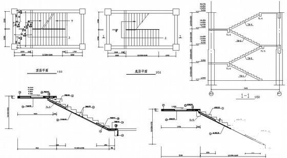 6层框架学生公寓毕业设计方案（建筑、结构图纸） - 4