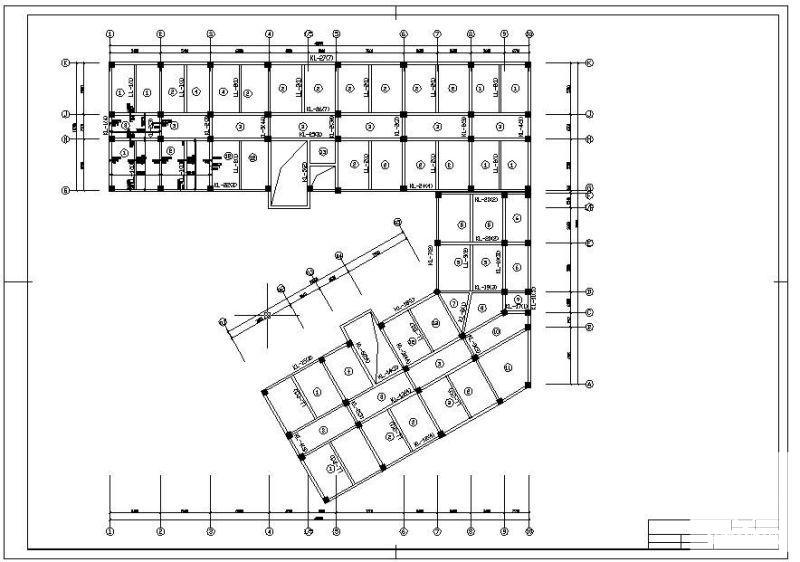 商业办公楼毕业设计方案(部分建筑结构设计图纸)(竖向荷载作用) - 2
