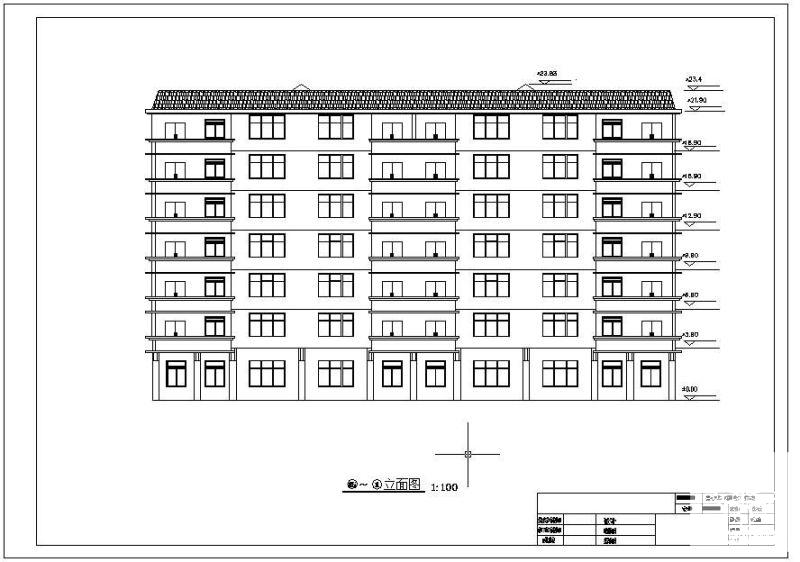 6层框架办公楼毕业设计方案(建筑结构设计CAD图纸) - 1