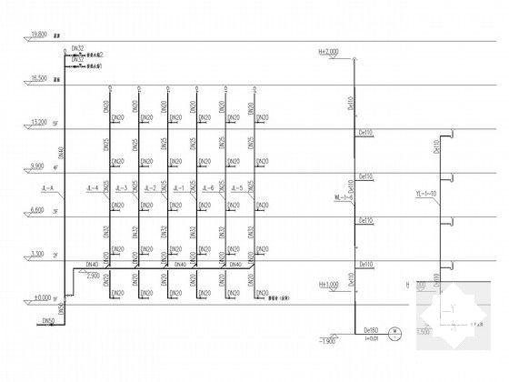 上5层宿舍楼给排水CAD施工图纸（设计说明）(太阳能热水系统) - 4