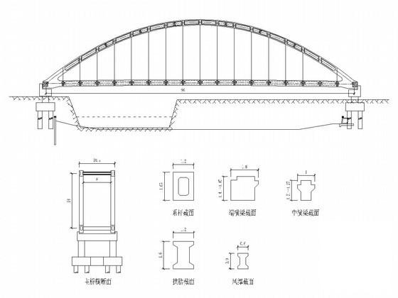 90米预应力钢筋砼系杆拱桥施工方案（2014） - 2