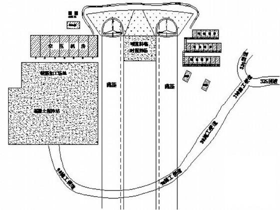 高速公路分离式长隧道初期支护施工方案68页（钢筋网锚杆钢架） - 1