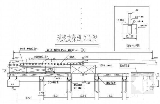 钢管砼系杆拱桥主桥支架施工方案附计算书（22页图纸文并茂）(混凝土箱梁) - 5