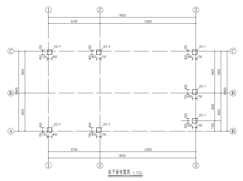 柱平面布置图