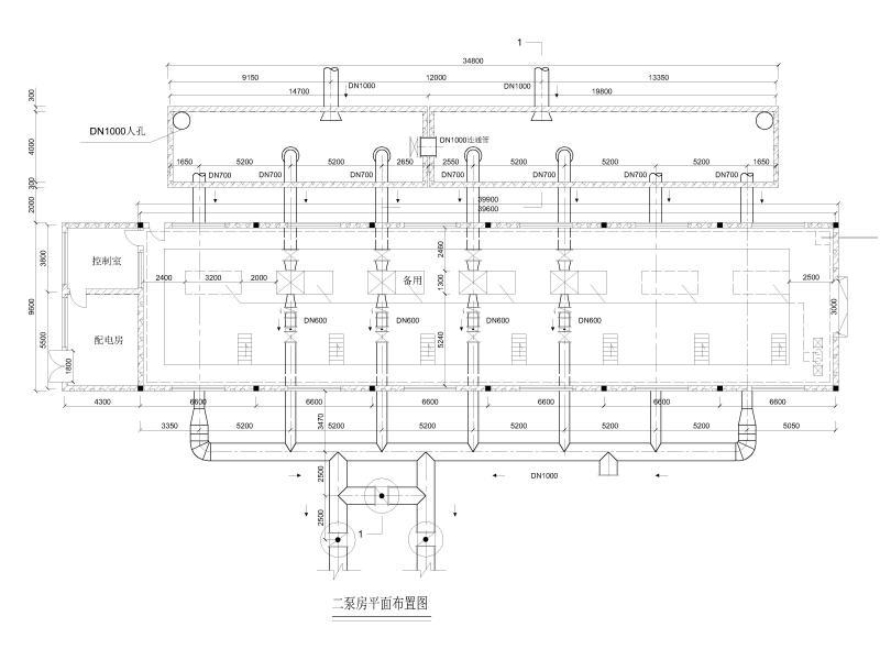 二泵房平面布置图