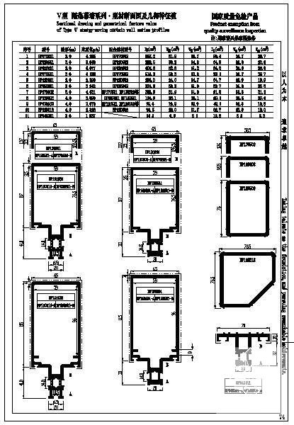 公司V型隔热幕墙系列节点构造详图纸 - 2