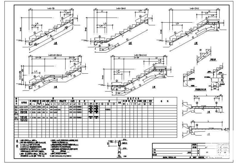展厅梯表节点构造详图纸cad - 1