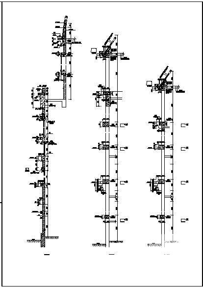 教堂墙体节点构造详图纸cad - 2